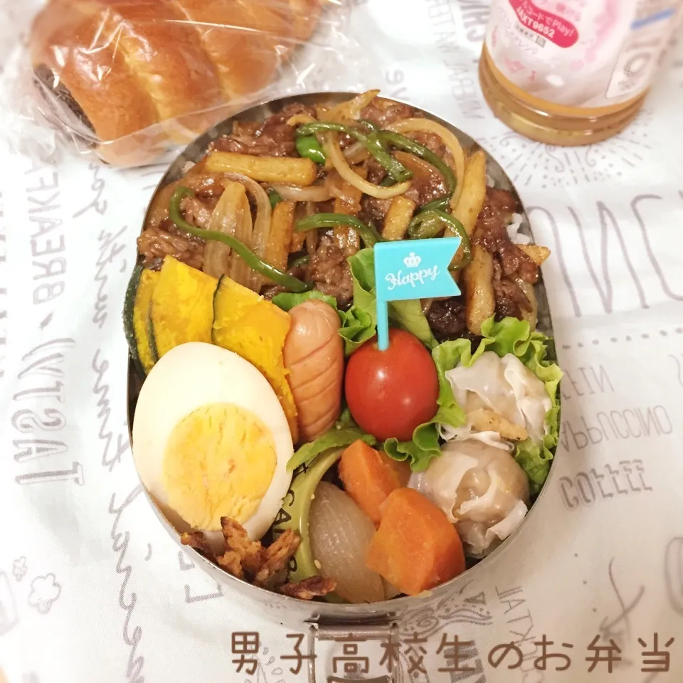 Snapdishの料理写真:高1男子のお弁当 オイスター炒め|チャコさん