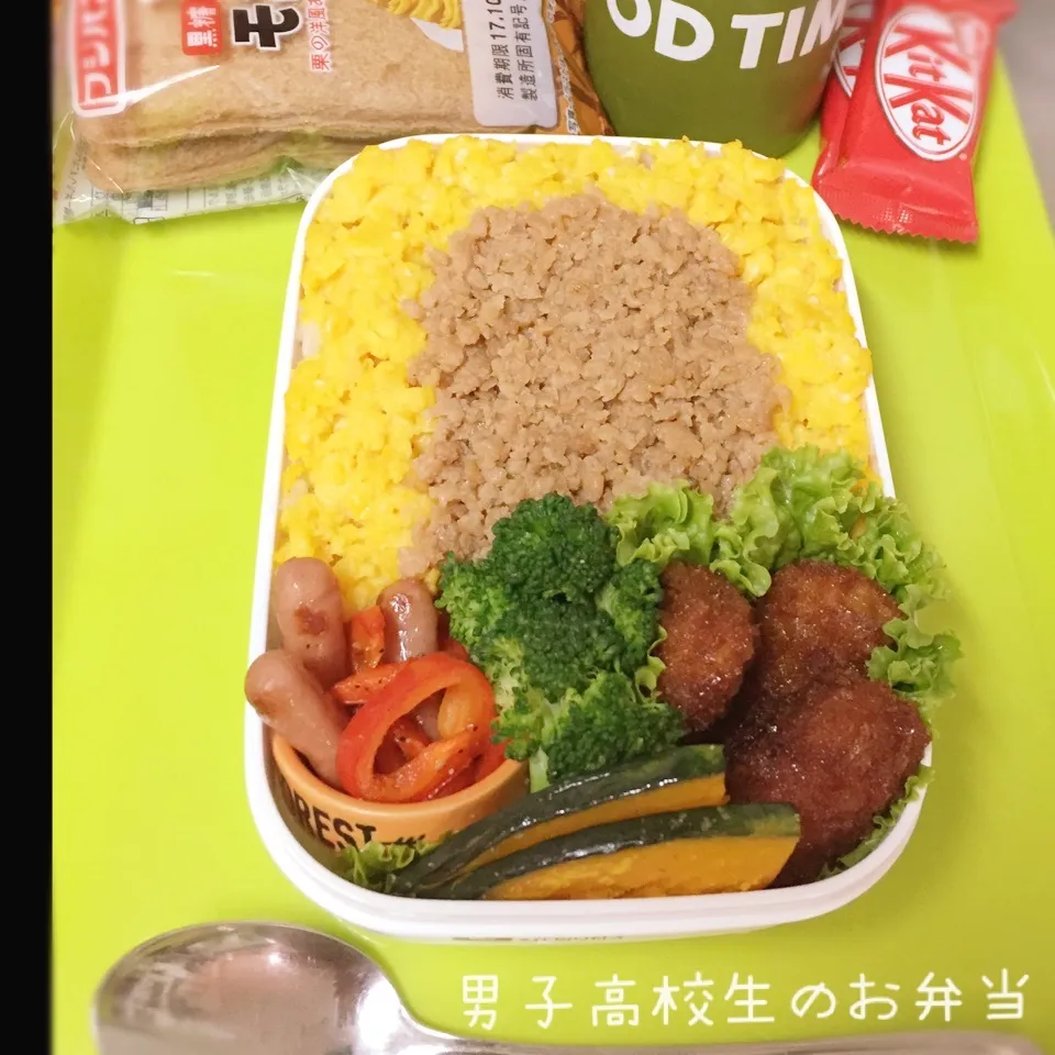 高1男子のお弁当 鶏そぼろ|チャコさん