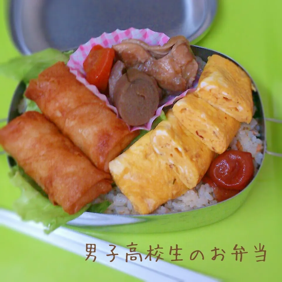 毎日のっけ弁  さけレタス炒飯|チャコさん