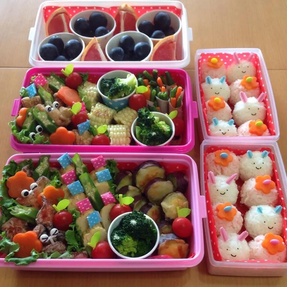 双子ちゃんも頑張ったよ♡の運動会お弁当^_^|sweet homeさん