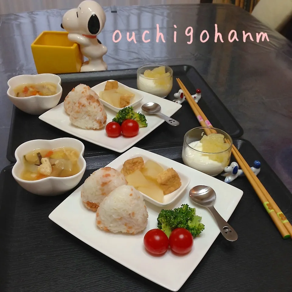 Snapdishの料理写真:シンプルメニューの子供朝ごはん^_^|sweet homeさん