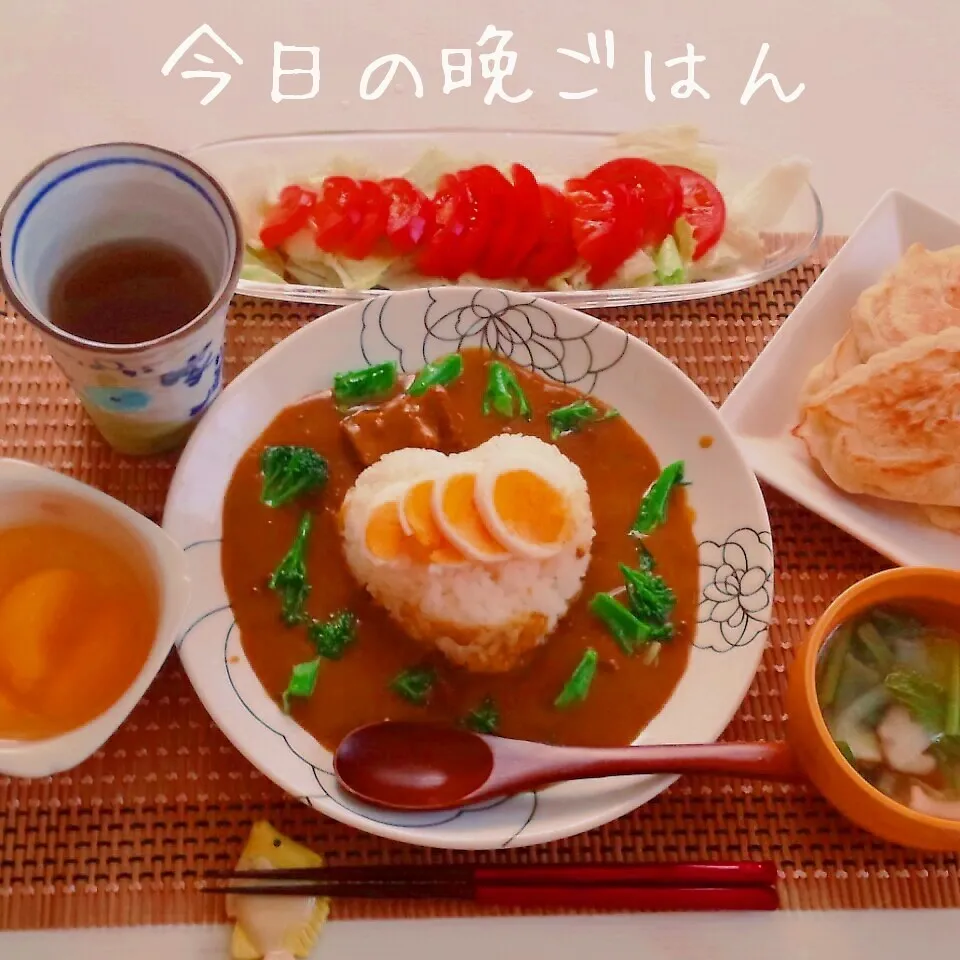 Snapdishの料理写真:カレー＆ナン|かおりんさん