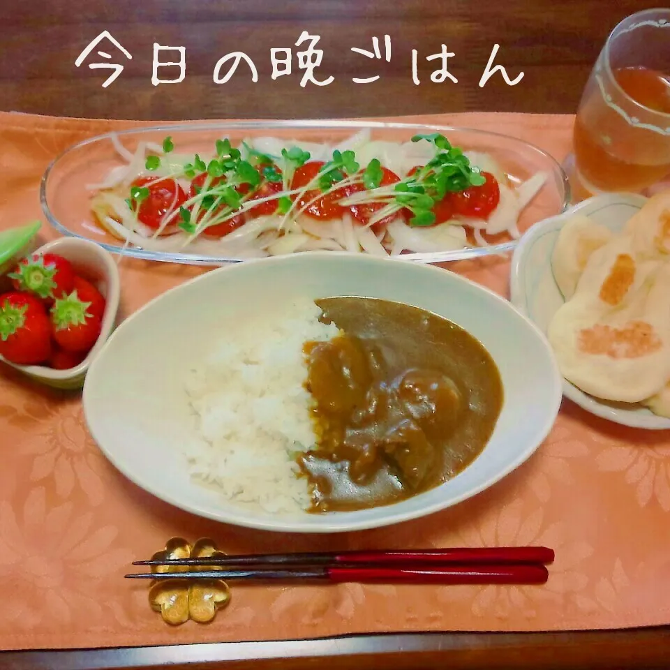 Snapdishの料理写真:カレー＆ナン|かおりんさん