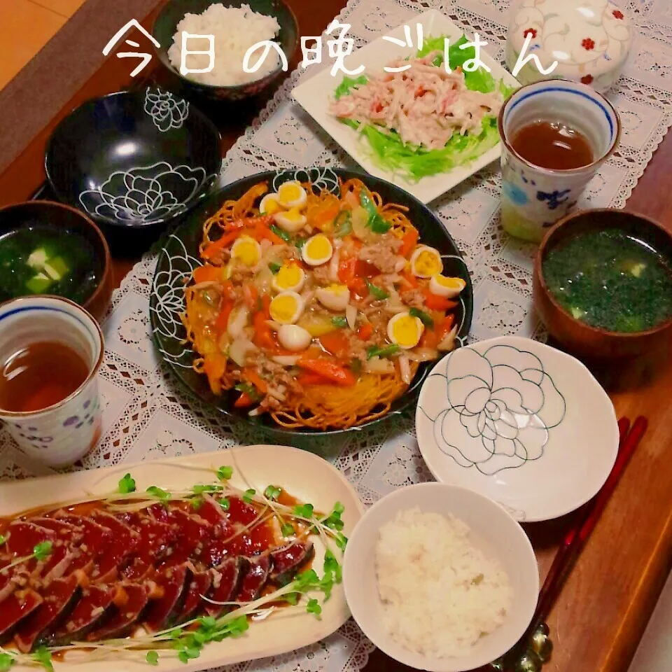 Snapdishの料理写真:餡掛け焼きそば|かおりんさん