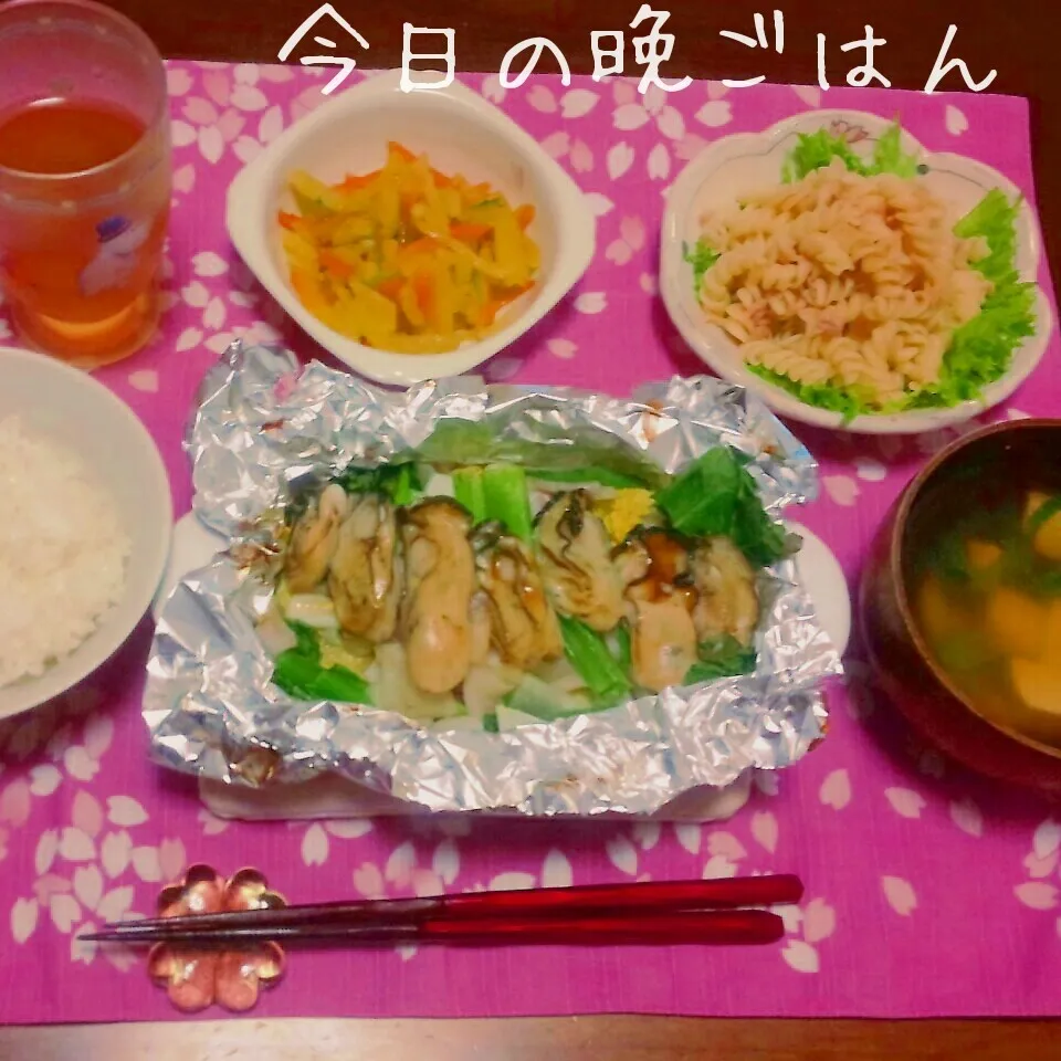 牡蠣のホイル蒸し|かおりんさん