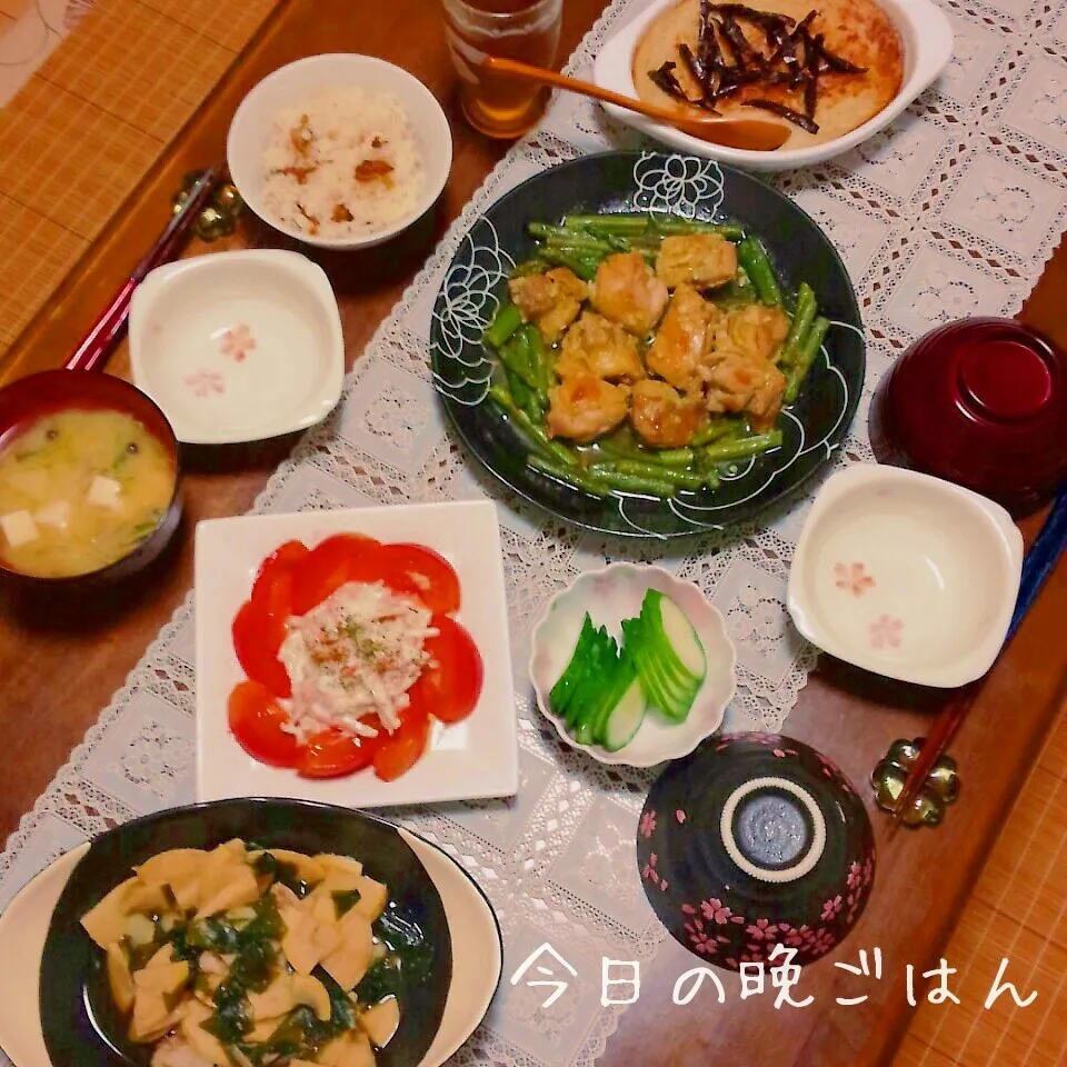 Snapdishの料理写真:鶏肉のカレー風味|かおりんさん