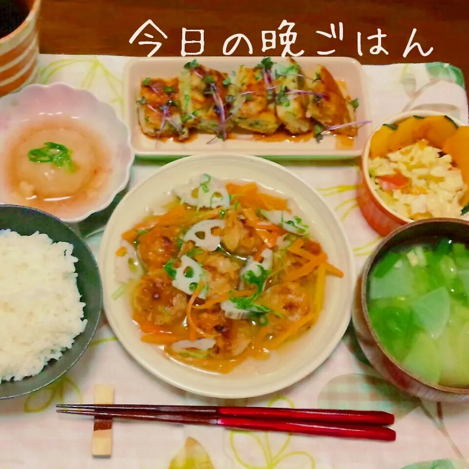 揚げ焼売の野菜餡掛け|かおりんさん