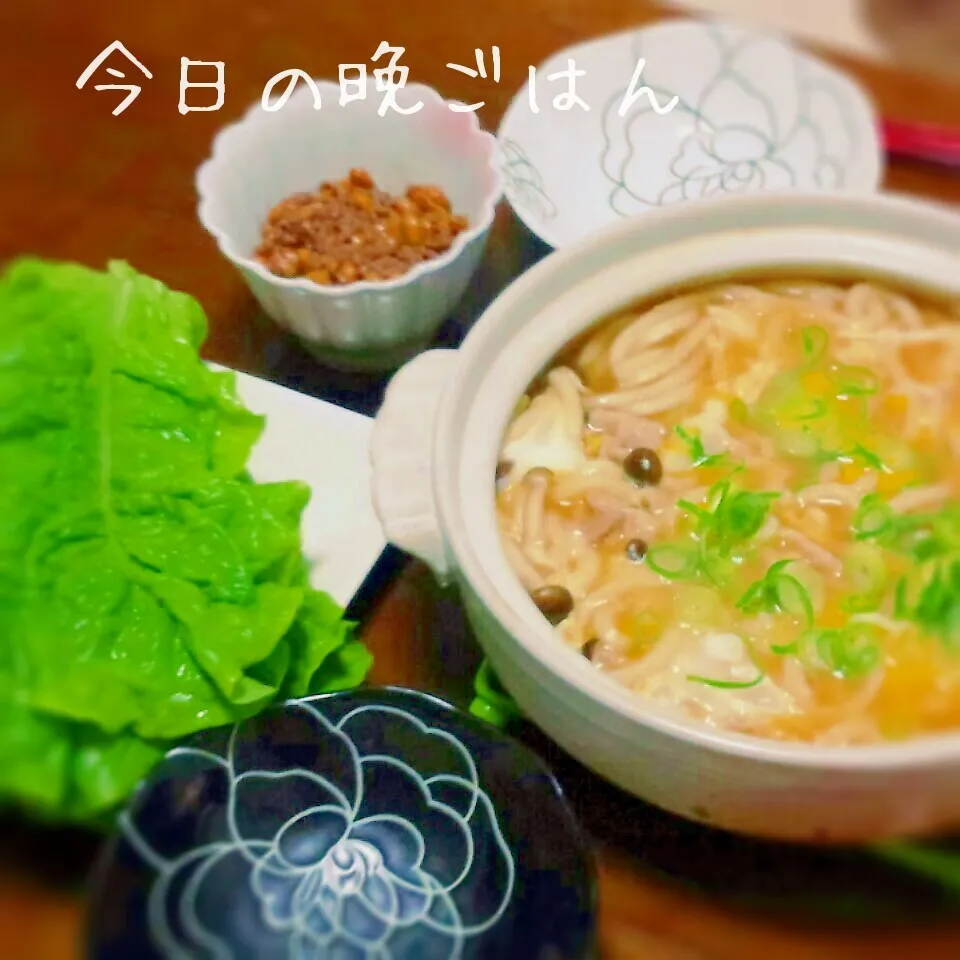 Snapdishの料理写真:かき玉うどん|かおりんさん