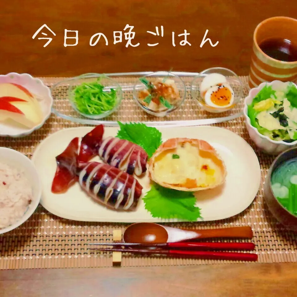 Snapdishの料理写真:いかぽっぽ＆かにグラタン|かおりんさん