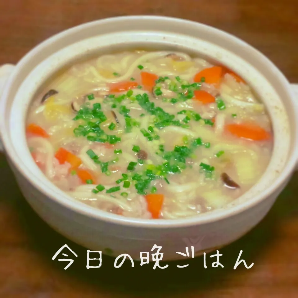 野菜たっぷりおじやうどん|かおりんさん