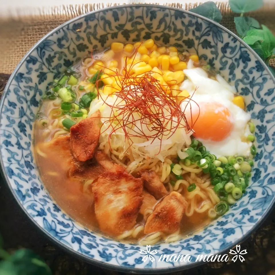 袋ラーメンで簡単❣️味噌ラーメン|まなまな♡さん