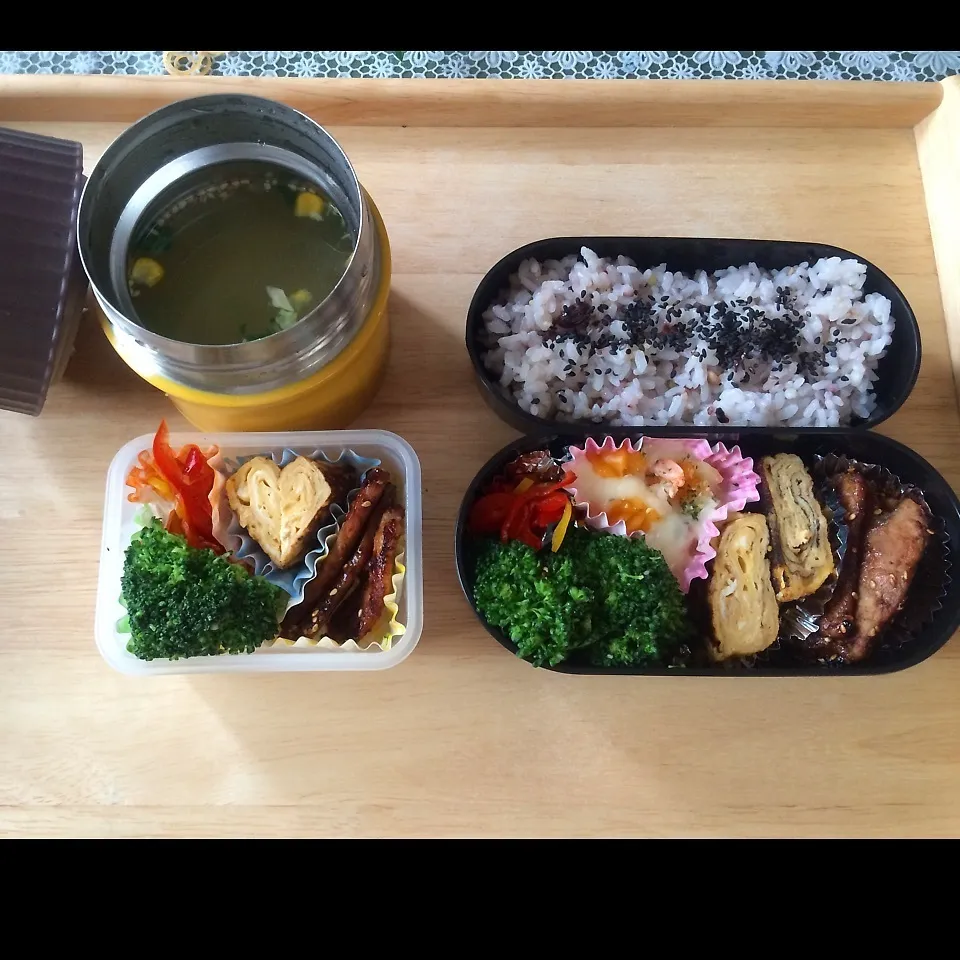 今日のJKちゃんとわたしのお弁当♡|まなまな♡さん