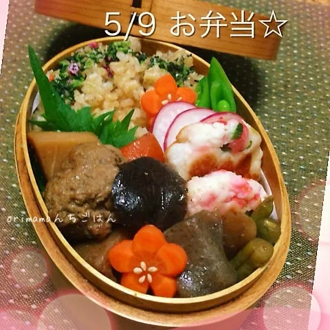 Snapdishの料理写真:煮物だけのおかずをどう詰めるか悩んだお袋の味弁当σ^_^;|chouchouさん