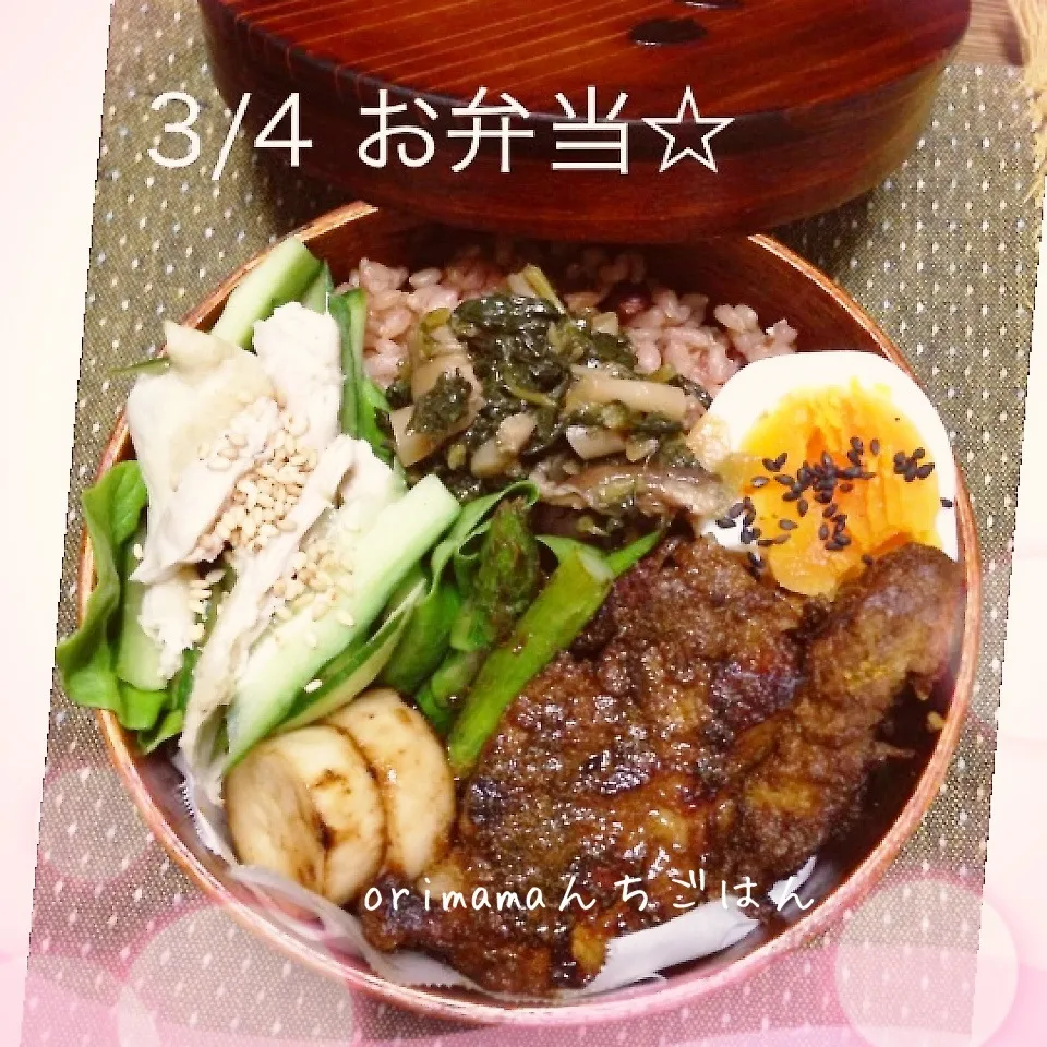 豚肉のカレー焼き弁当☆|chouchouさん