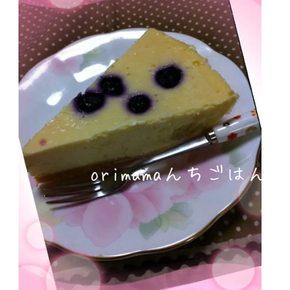 Snapdishの料理写真:ブルーベリーチーズケーキ|chouchouさん