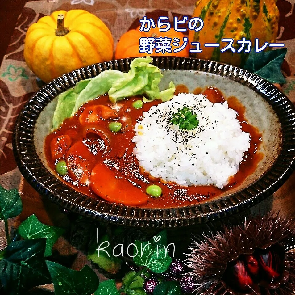 からビの野菜ジュースで作るチキンカレー❤|かおりん✴︎❤︎さん