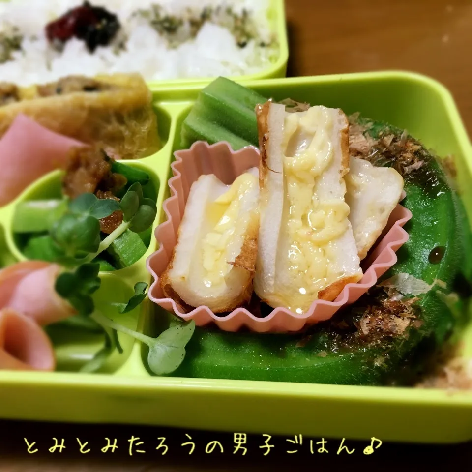 久々の弁当男子！秋もオクラ三昧弁当♪|とみとみたろうの男子ごはん♪さん