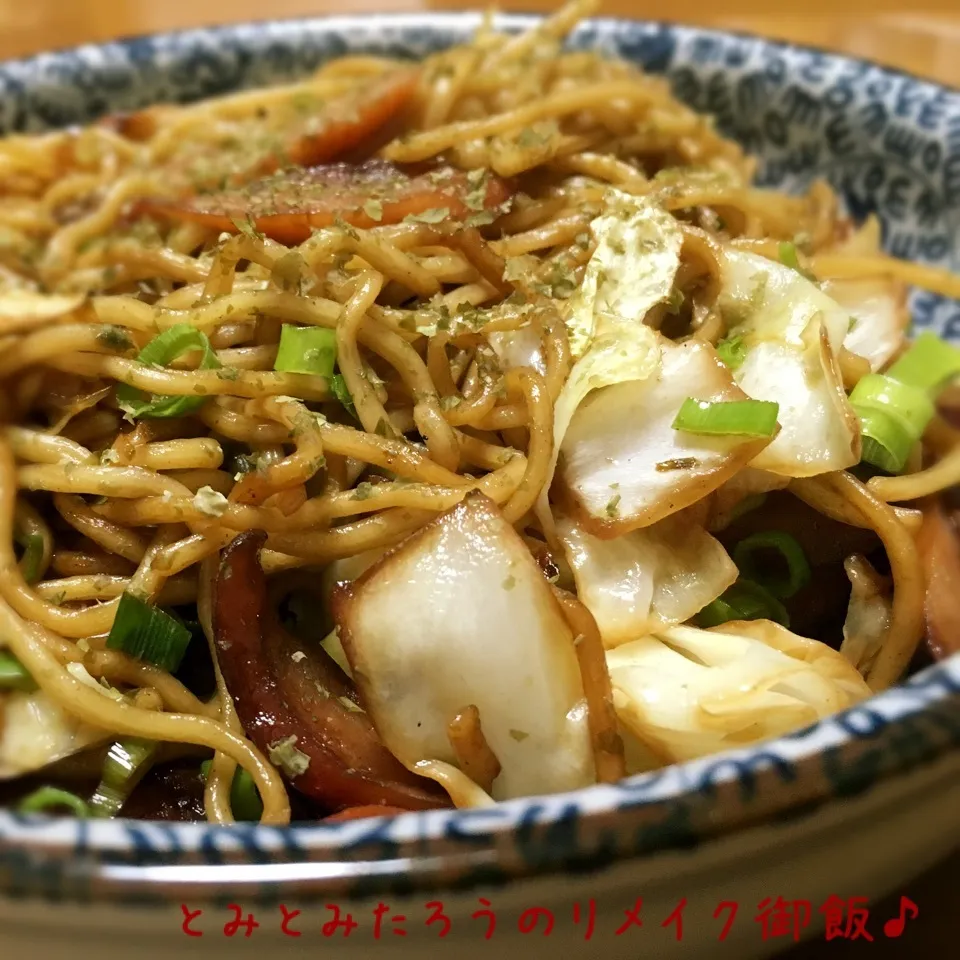 夏の九条ネギ入り！ソース焼きそば♪|とみとみたろうの男子ごはん♪さん