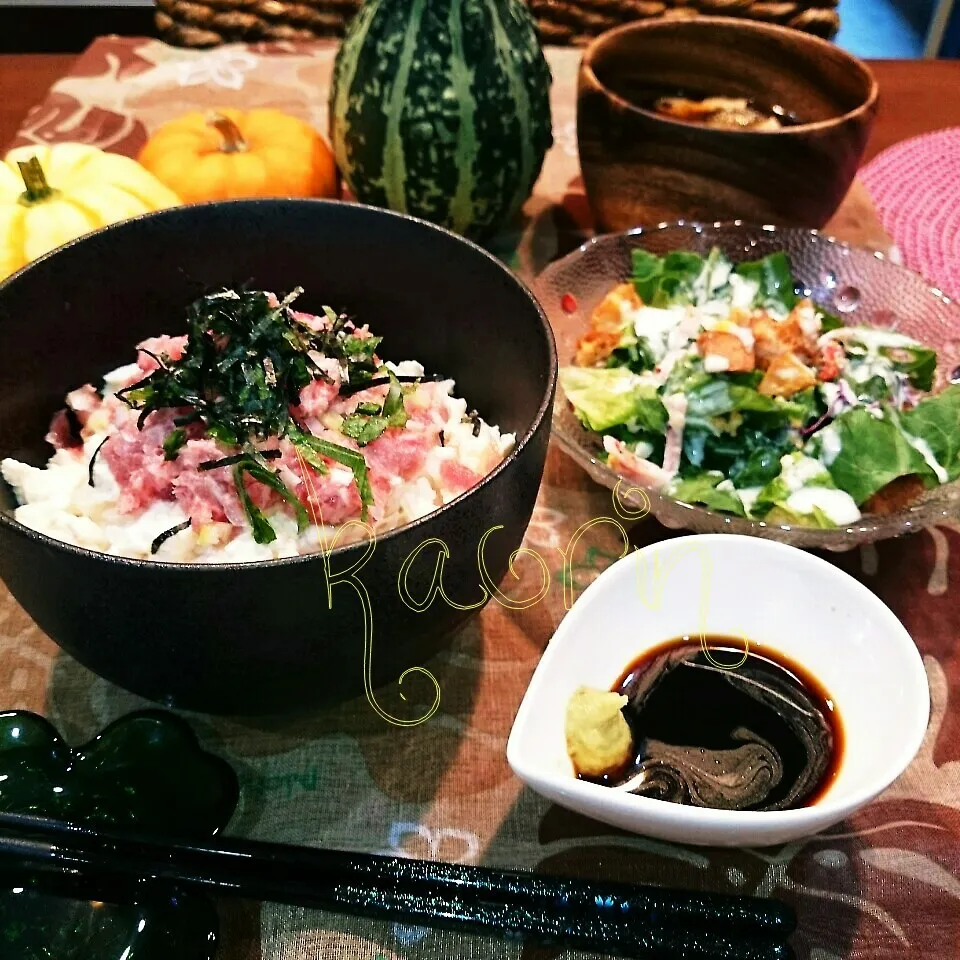 ネギトロ豆腐丼♪|かおりん✴︎❤︎さん