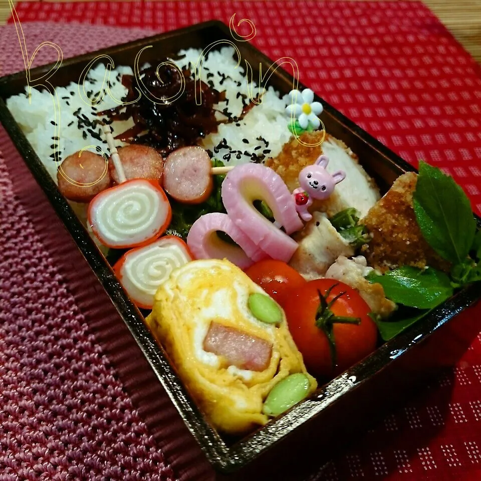 今日の旦那弁♪チキンチーズカツ弁当|かおりん✴︎❤︎さん