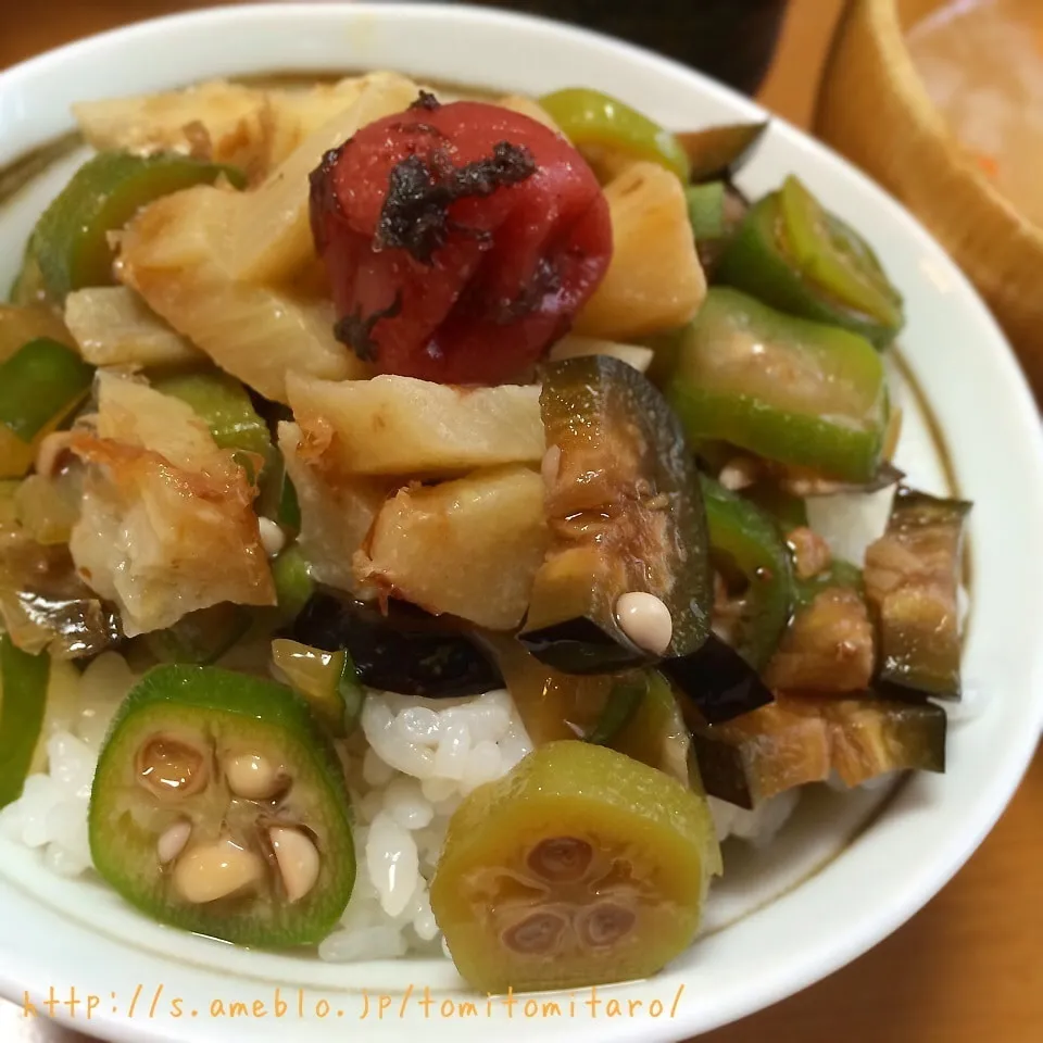 白ナス醤油マヨ×山形だし丼♪|とみとみたろうの男子ごはん♪さん