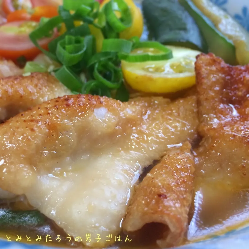 名古屋コーチン首皮焼き入り♪奈良天理醤油ラーメン！！|とみとみたろうの男子ごはん♪さん