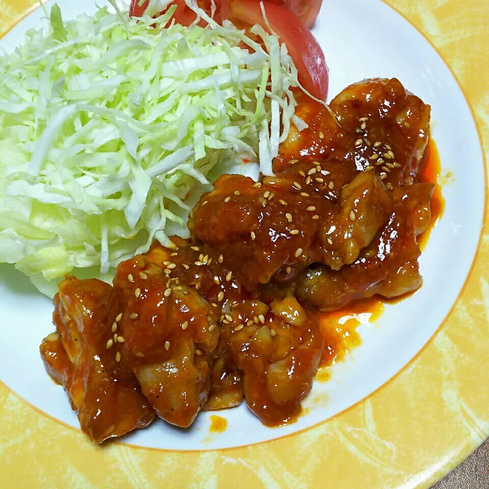 鳥もも肉のヤンニョムチキン|ひろにぃさん