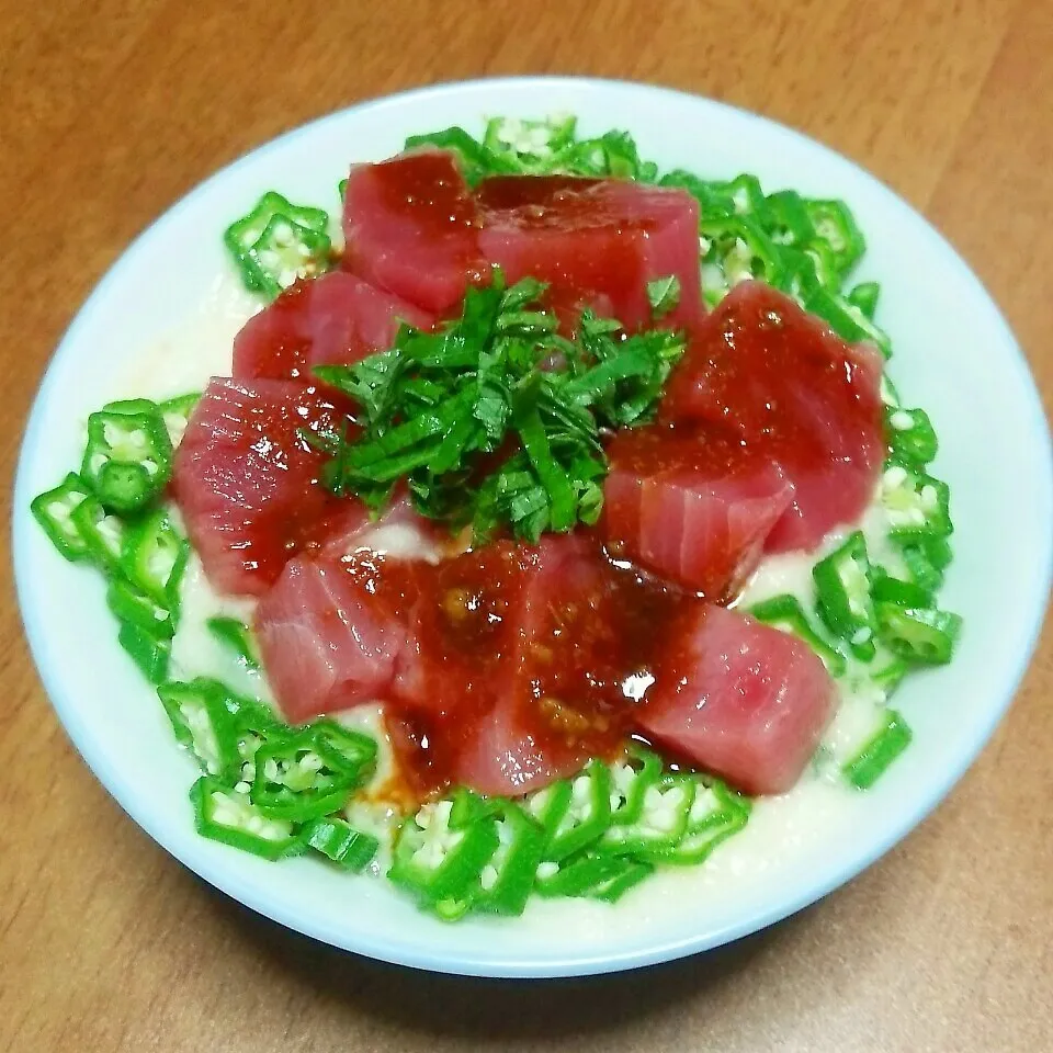 Snapdishの料理写真:まぐろとろろ丼|ひろにぃさん