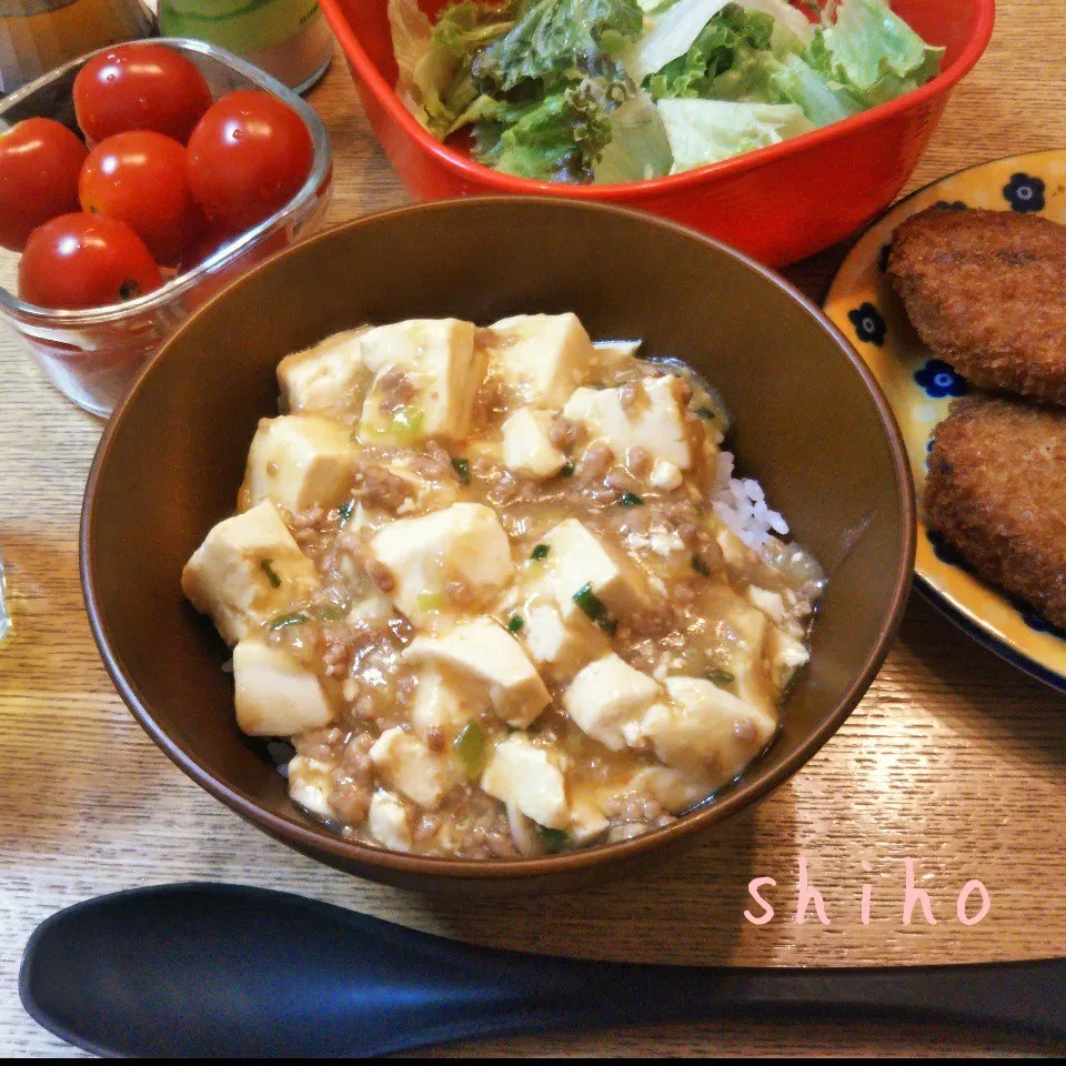 麻婆豆腐丼🎶|しほさん