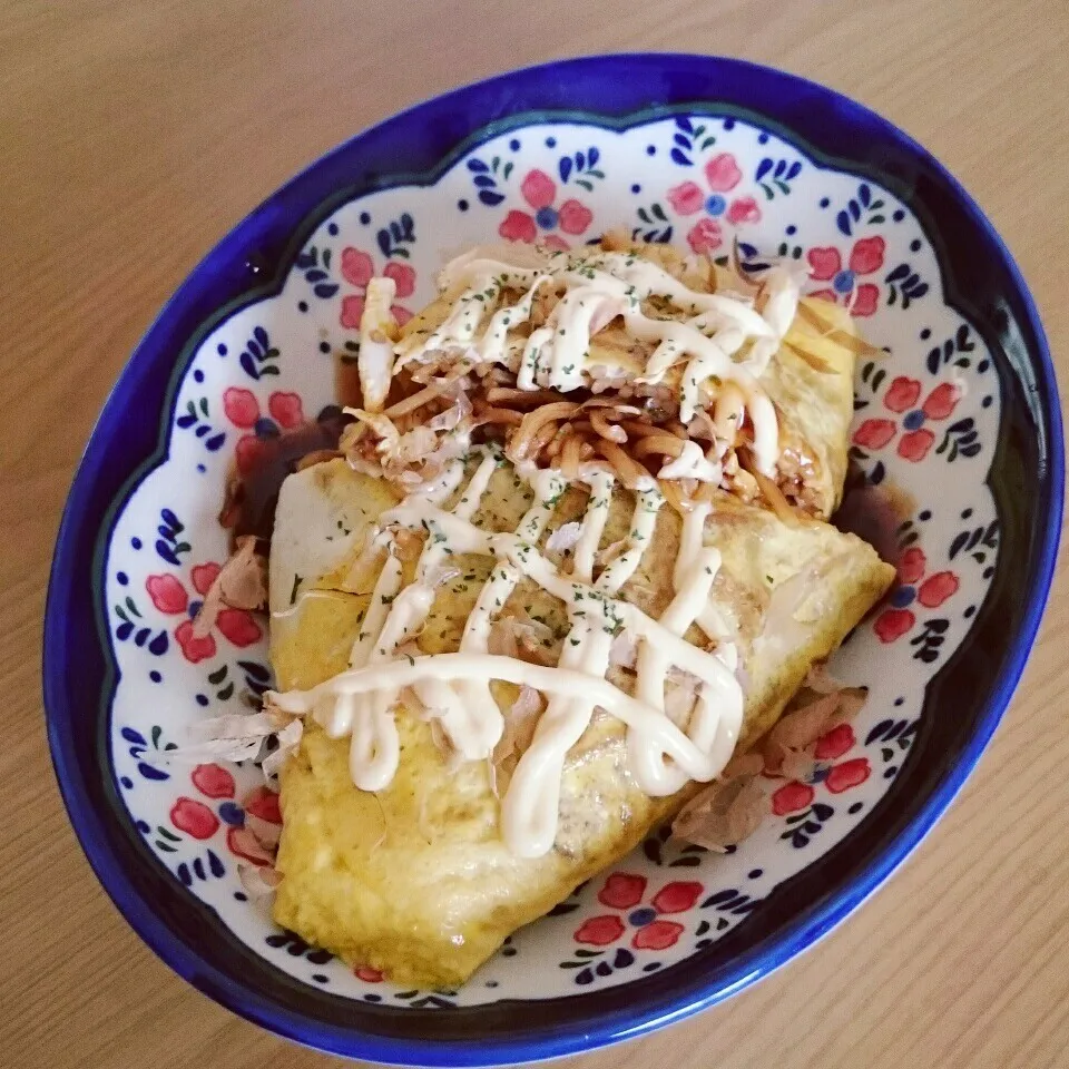 オム焼きそば|蘭蘭さん