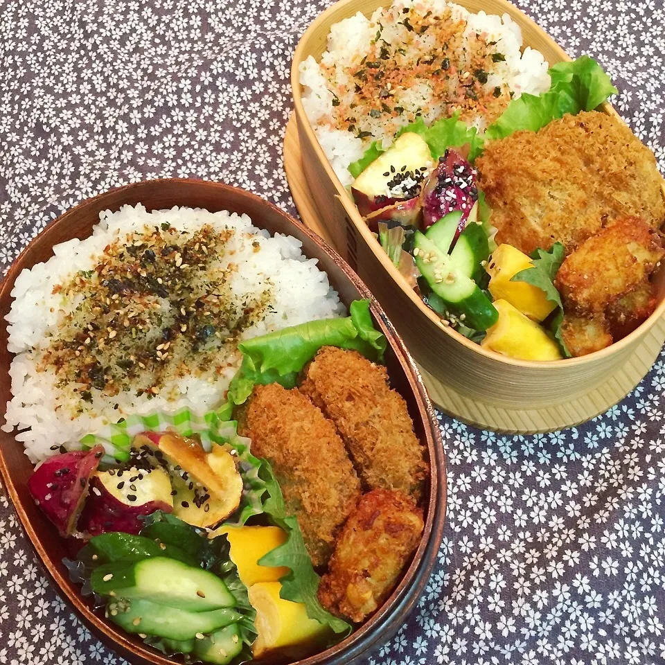 Snapdishの料理写真:中高生弁当0909|らんまるさん