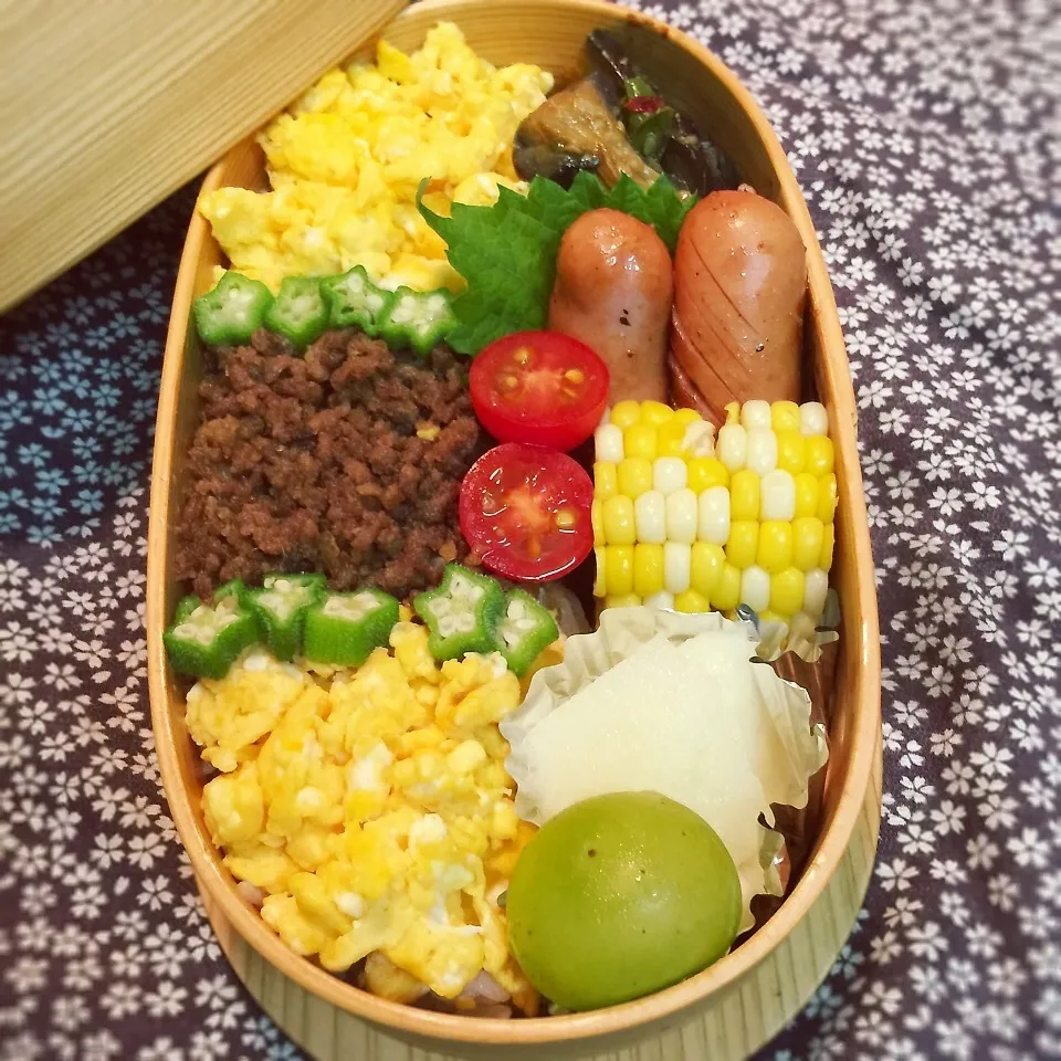 Snapdishの料理写真:高校生弁当0904|らんまるさん