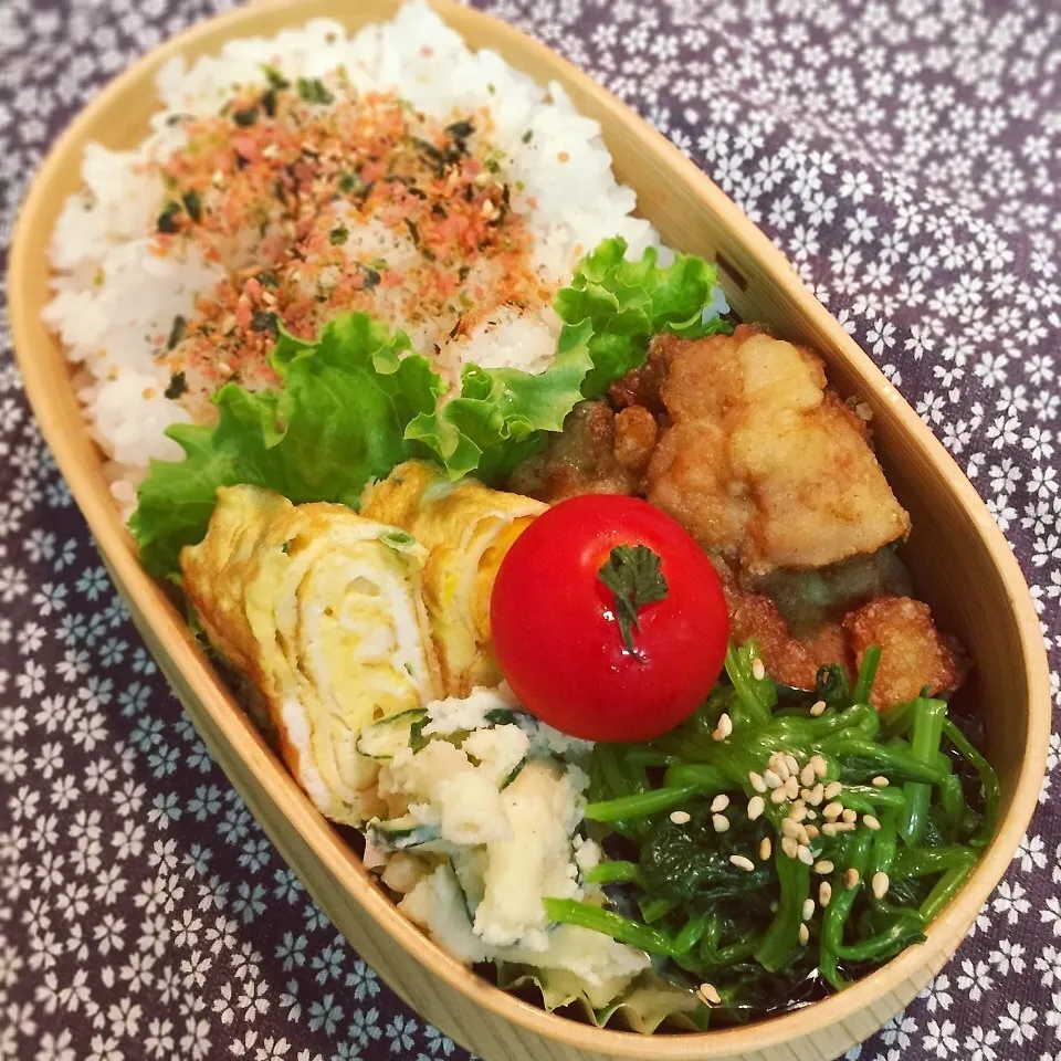 Snapdishの料理写真:高校生弁当0616|らんまるさん