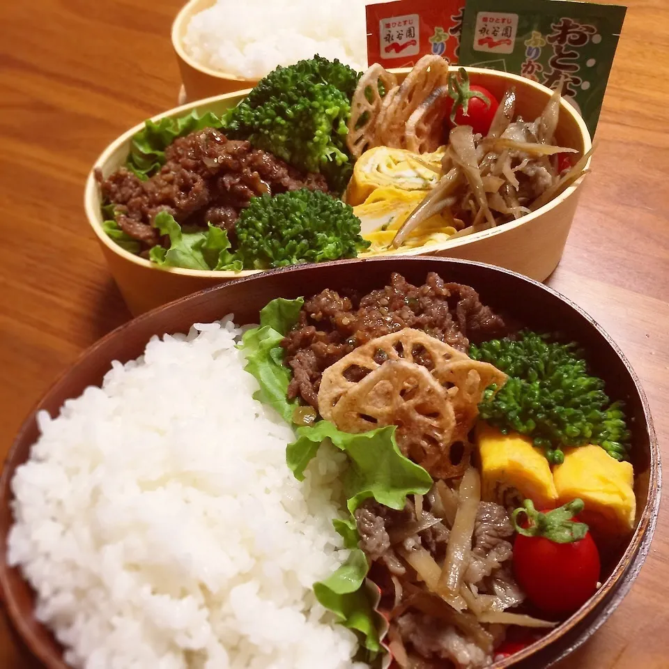 Snapdishの料理写真:高校生弁当|らんまるさん