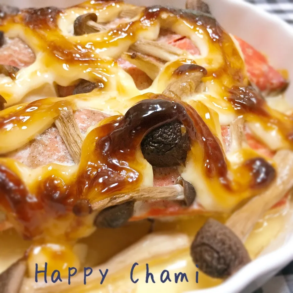 紅鮭のキノコ焼き|chamiさん