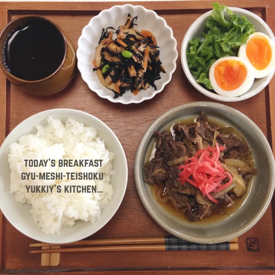 ♡♡朝からガッツリ牛飯定食♡♡|ユッキーさん