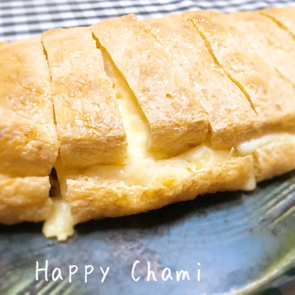 栃尾揚げのチーズ挟み焼き|chamiさん