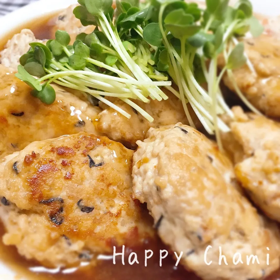 鳥挽肉とお豆腐の和風ハンバーグ|chamiさん