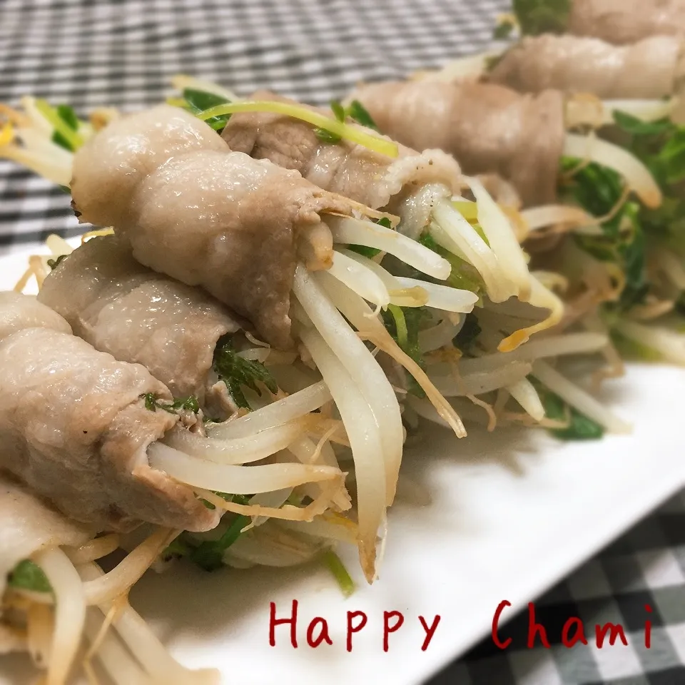 豚バラ肉の野菜巻き|chamiさん