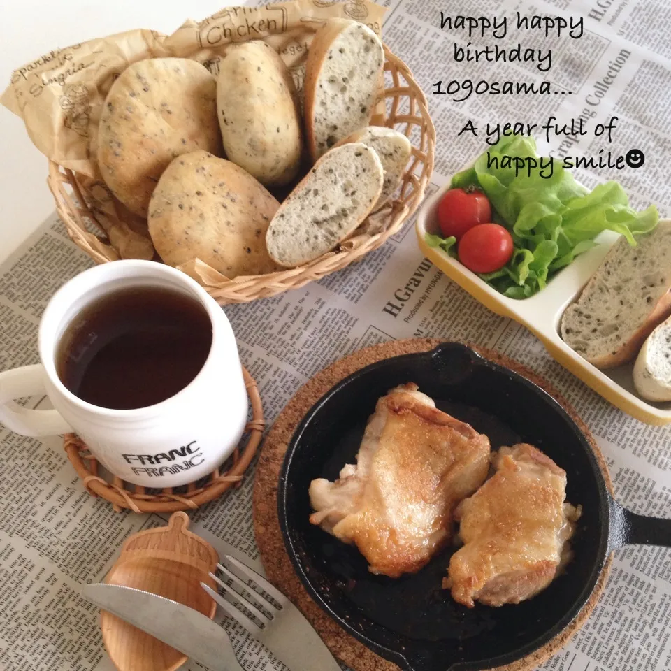 Snapdishの料理写真:♡♡とくおさま〜お誕生日おめでとうございます♡♡|ユッキーさん