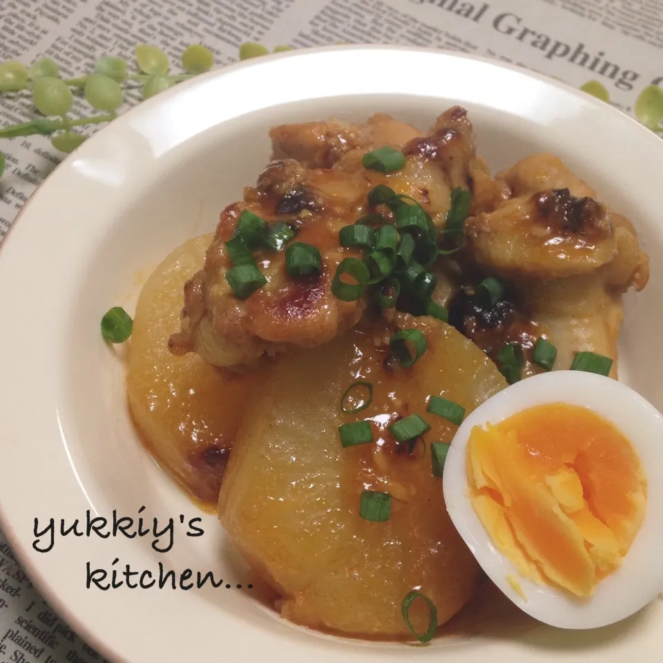 ♡♡からたんの手羽大根のトマ味噌煮♡♡|ユッキーさん