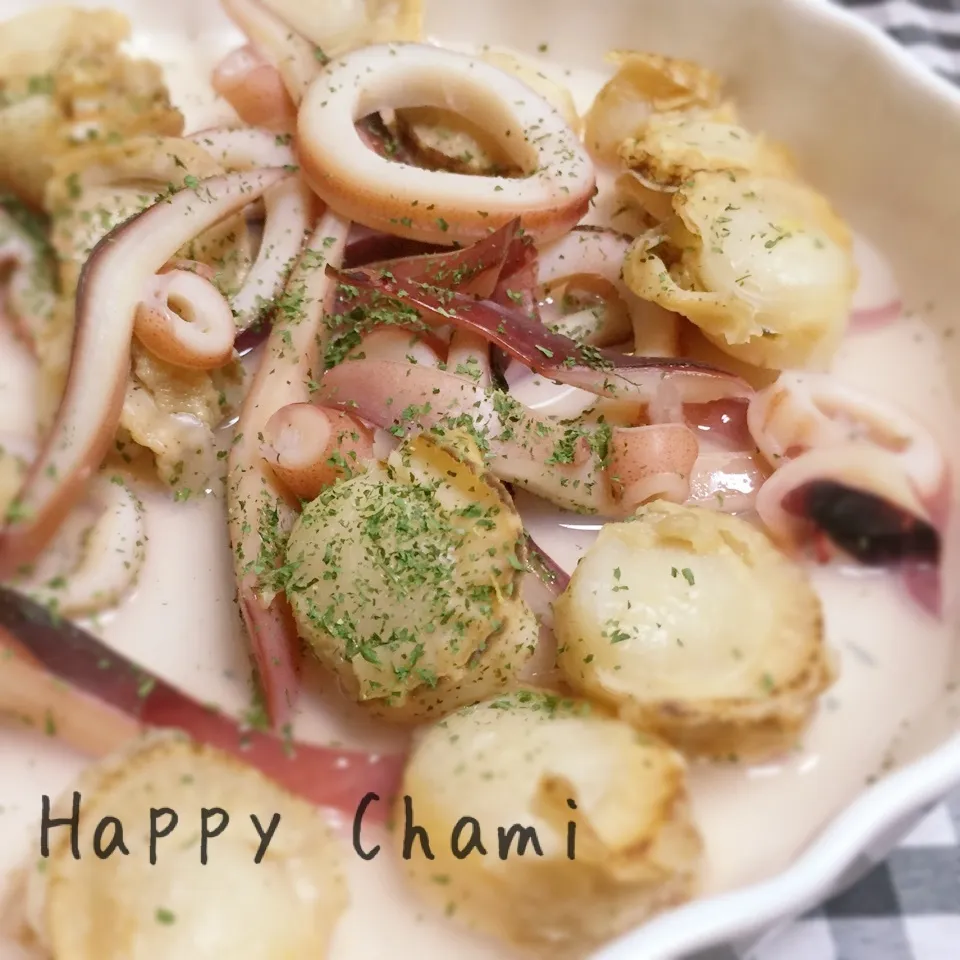 イカとホタテのオーブン焼き|chamiさん