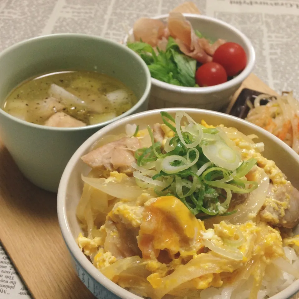 ♡♡純子おかあちゃまの親子丼&お汁物♡♡|ユッキーさん