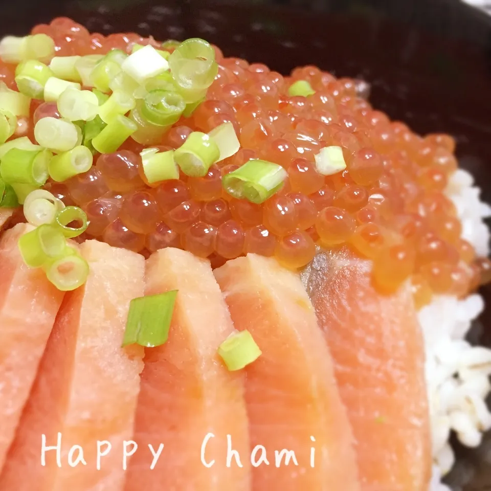 鮭の親子丼|chamiさん