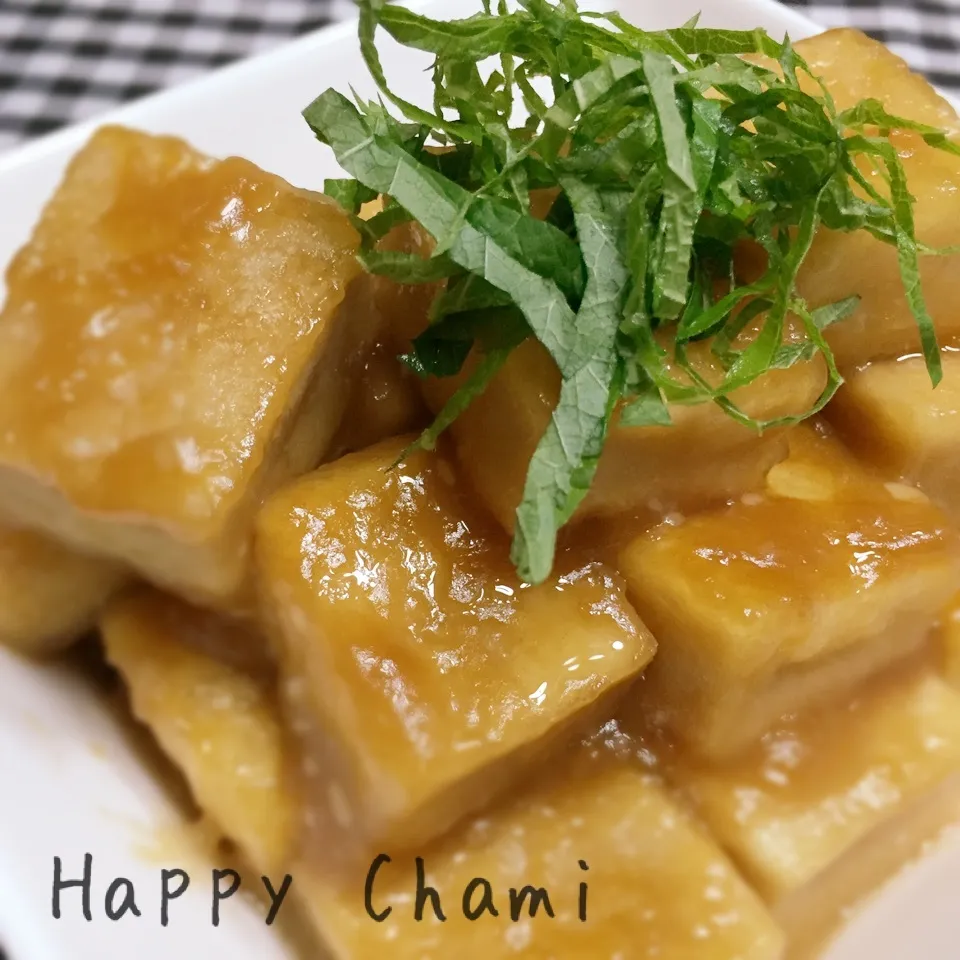 高野豆腐の揚げ煮|chamiさん