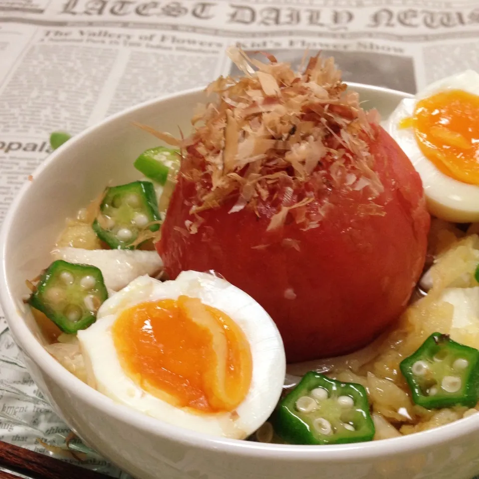 ♡♡丸ごとトマトの冷やしうどん♡♡|ユッキーさん