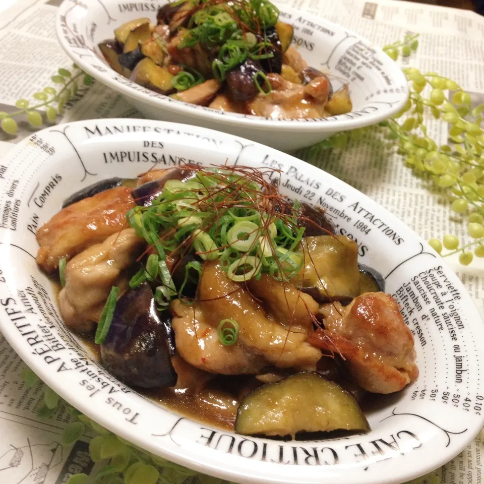 ♡♡優雨ちゃんの鶏もも肉&茄子香味のアジアンソース♡♡|ユッキーさん