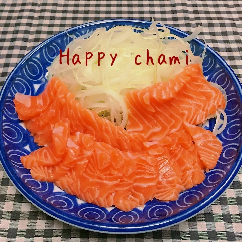 コストコの生サーモンお刺身|chamiさん