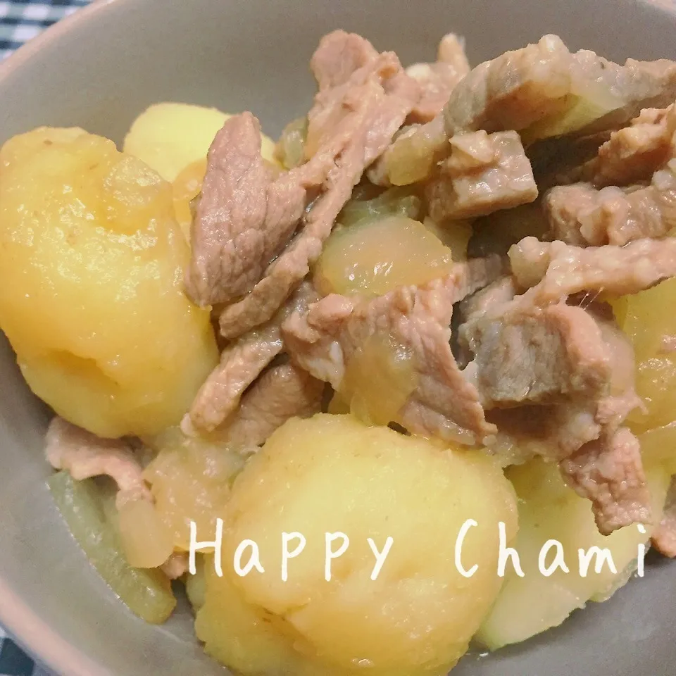 豚丼の残り…からの肉じゃが|chamiさん