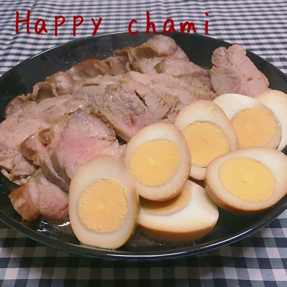 Snapdishの料理写真:煮豚&煮卵|chamiさん